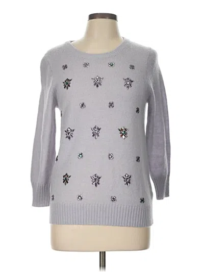 Pre-owned Jcrew Pullover Sweater In Silver