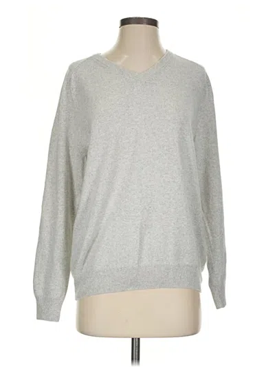 Pre-owned Jcrew Pullover Sweater In Silver