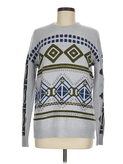 Pre-owned Jcrew Pullover Sweater In Silver