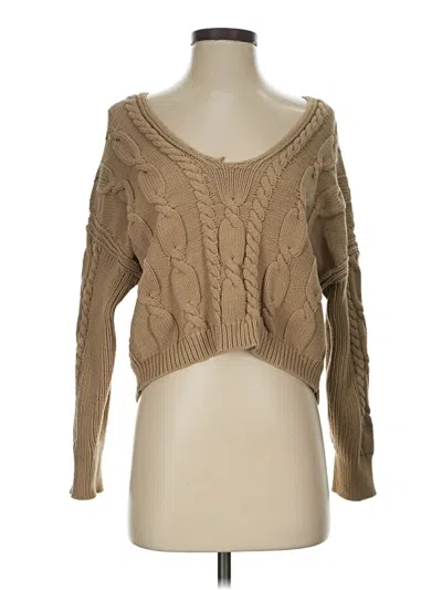Pre-owned Jcrew Pullover Sweater In Tan