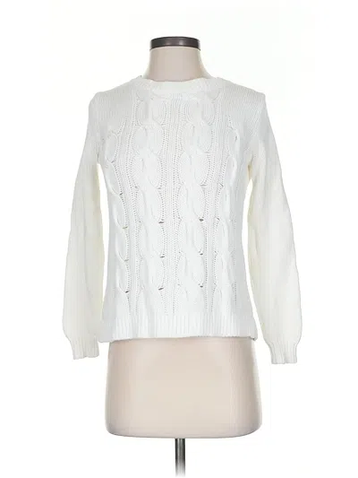 Pre-owned Jcrew Pullover Sweater In White