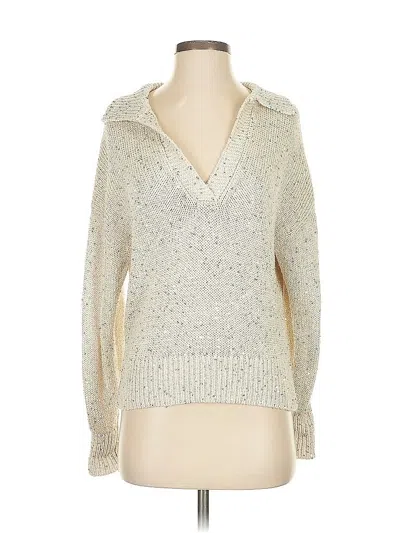 Pre-owned Jcrew Pullover Sweater In White