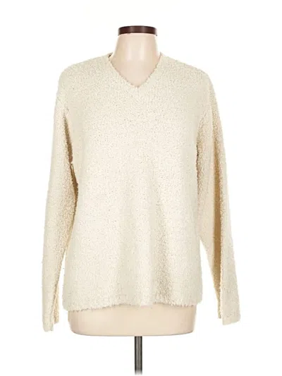 Pre-owned Jcrew Pullover Sweater In White