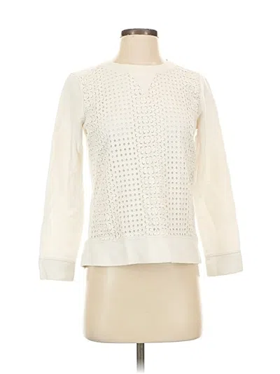 Pre-owned Jcrew Pullover Sweater In White