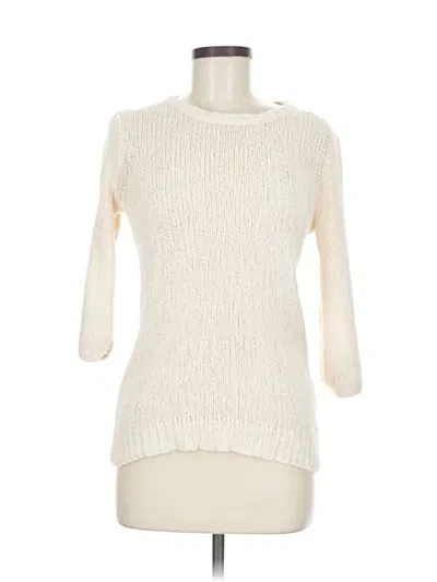 Pre-owned Jcrew Pullover Sweater In White