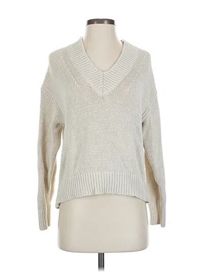Pre-owned Jcrew Pullover Sweater In White