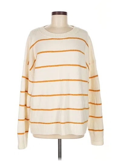 Pre-owned Jcrew Pullover Sweater In White
