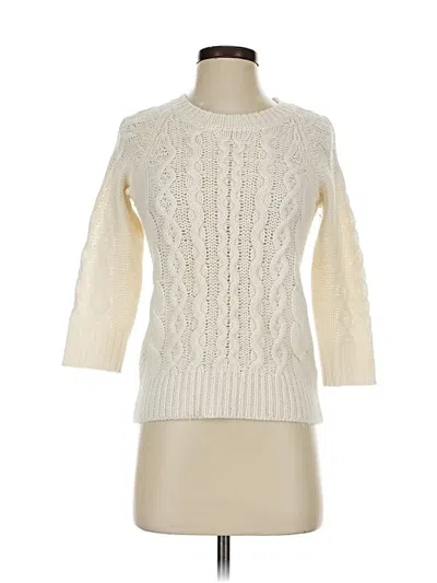 Pre-owned Jcrew Pullover Sweater In White
