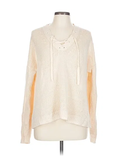 Pre-owned Jcrew Pullover Sweater In White