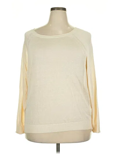 Jcrew Pullover Sweater In White