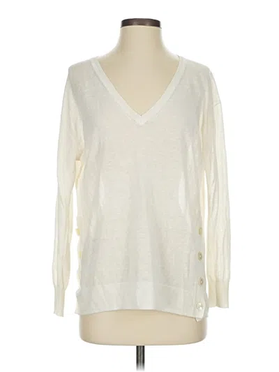 Pre-owned Jcrew Pullover Sweater In White