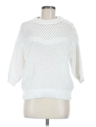 Pre-owned Jcrew Pullover Sweater In White