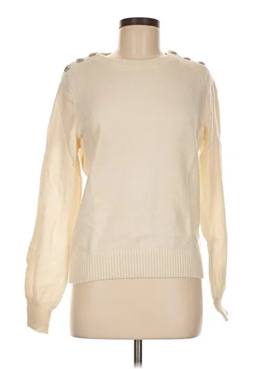 Pre-owned Jcrew Pullover Sweater In White