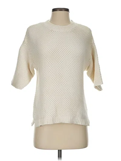 Pre-owned Jcrew Pullover Sweater In White