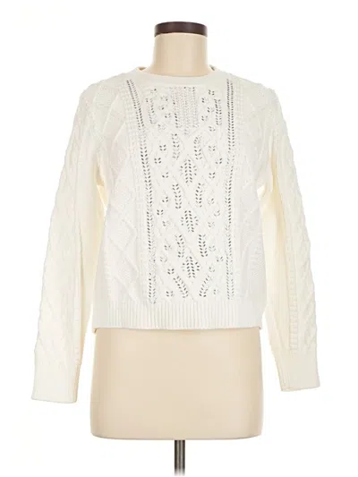 Pre-owned Jcrew Pullover Sweater In White