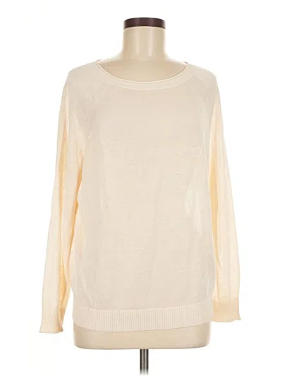 Jcrew Pullover Sweater In White