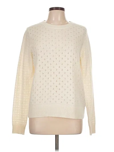 Pre-owned Jcrew Pullover Sweater In White