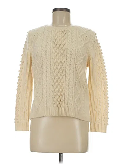 Pre-owned Jcrew Pullover Sweater In White