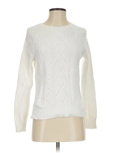 Pre-owned Jcrew Pullover Sweater In White