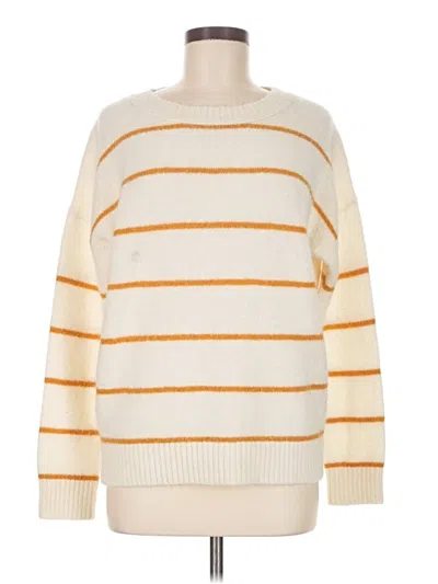 Pre-owned Jcrew Pullover Sweater In White