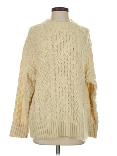 Pre-owned Jcrew Pullover Sweater In White