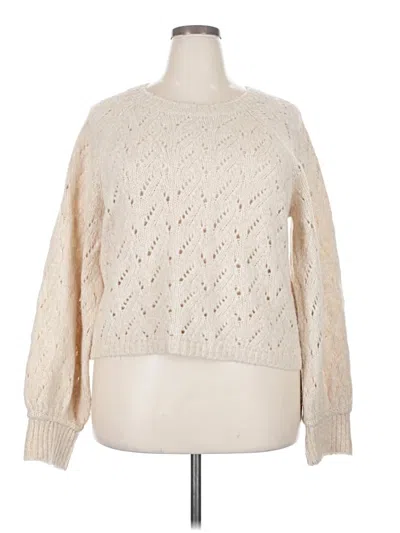 Pre-owned Jcrew Pullover Sweater In White