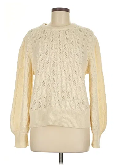 Pre-owned Jcrew Pullover Sweater In White