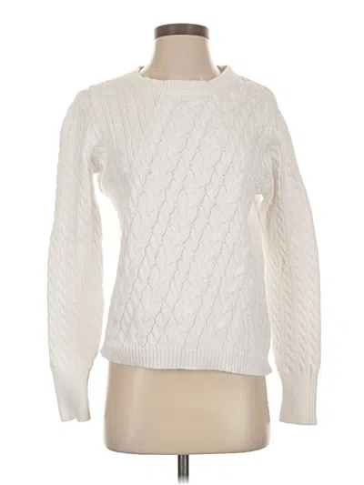 Pre-owned Jcrew Pullover Sweater In White