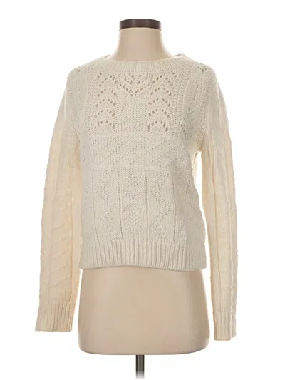 Pre-owned Jcrew Pullover Sweater In White