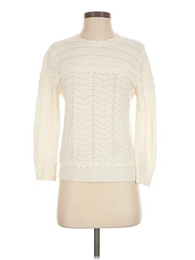 Pre-owned Jcrew Pullover Sweater In White