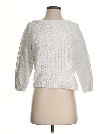 Pre-owned Jcrew Pullover Sweater In White
