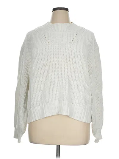Pre-owned Jcrew Pullover Sweater In White