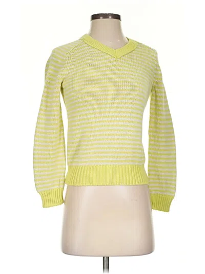 Pre-owned Jcrew Pullover Sweater In Yellow