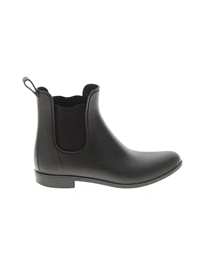 Pre-owned Jcrew Rain Boots In Black
