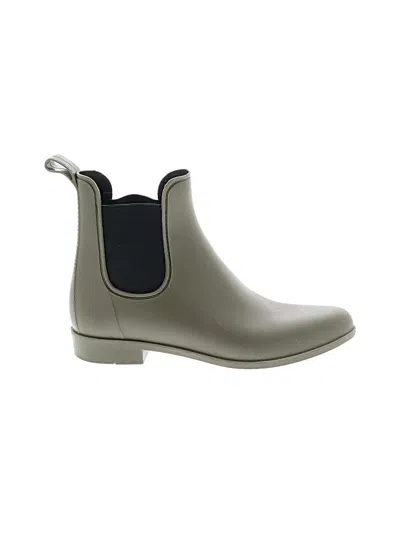 Pre-owned Jcrew Rain Boots In Gray