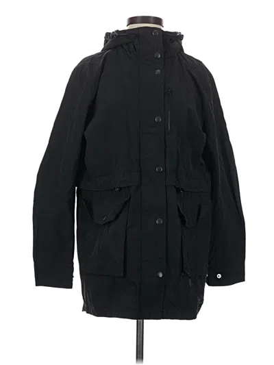 Pre-owned Jcrew Raincoat In Black