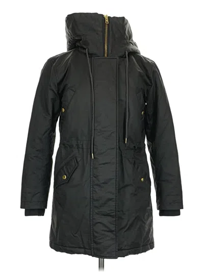 Pre-owned Jcrew Raincoat In Black