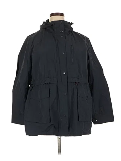 Pre-owned Jcrew Raincoat In Black