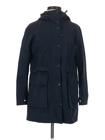 Pre-owned Jcrew Raincoat In Blue