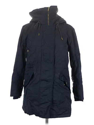 Pre-owned Jcrew Raincoat In Blue