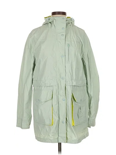Pre-owned Jcrew Raincoat In Green
