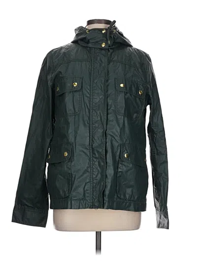 Pre-owned Jcrew Raincoat In Green