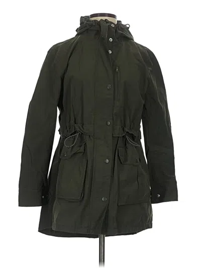 Pre-owned Jcrew Raincoat In Green
