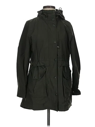 Pre-owned Jcrew Raincoat In Green