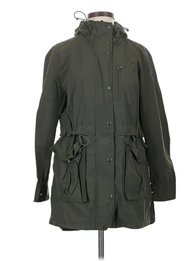 Pre-owned Jcrew Raincoat In Green