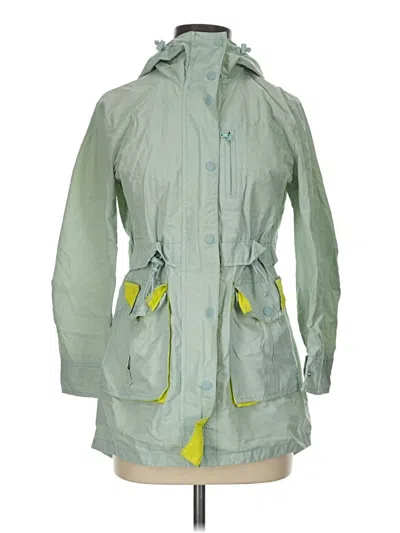 Pre-owned Jcrew Raincoat In Green