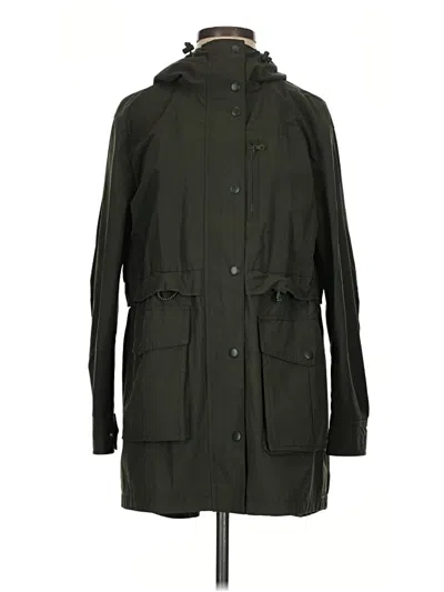 Pre-owned Jcrew Raincoat In Green