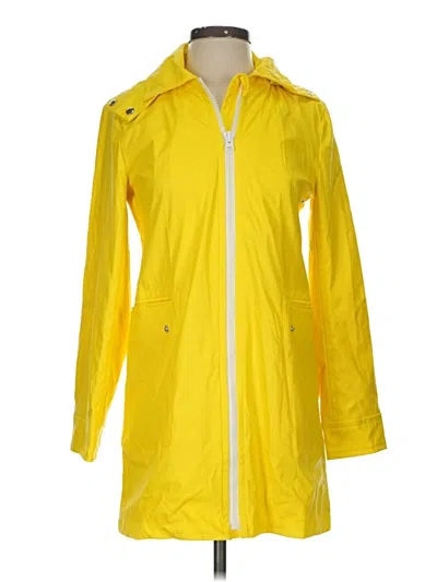 Pre-owned Jcrew Raincoat In Yellow