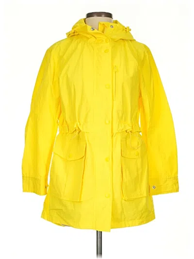 Pre-owned Jcrew Raincoat In Yellow