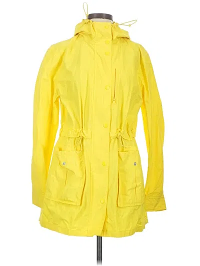 Pre-owned Jcrew Raincoat In Yellow